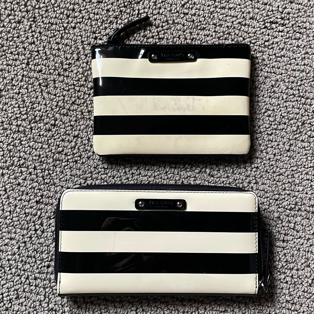 Kate spade classic striped wallets